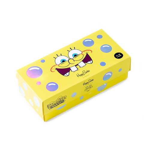 Носки Happy Socks SpongeBob 3 разноцветные 36-40 в Дикая Орхидея