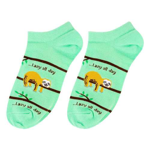 Носки женские Kawaii Factory Ленивец зеленые 35-39 в Дикая Орхидея